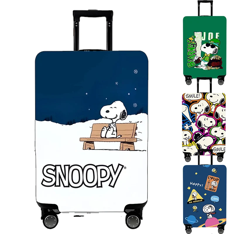 

Snoopy Luggage Cover Thick Elastic Luggage Protective Cover for 18-32 Inch Bag Suitcase Covers Travel Organizer Accessories Gift