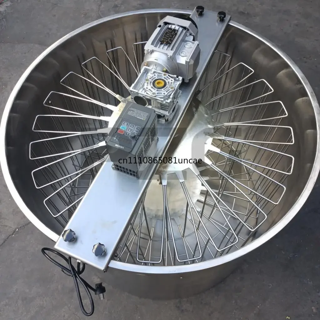 Reversible Honey Extractor, 12/24 Honeycomb Frames Automatic Rotating Beekeeping Honey Separating Equipment