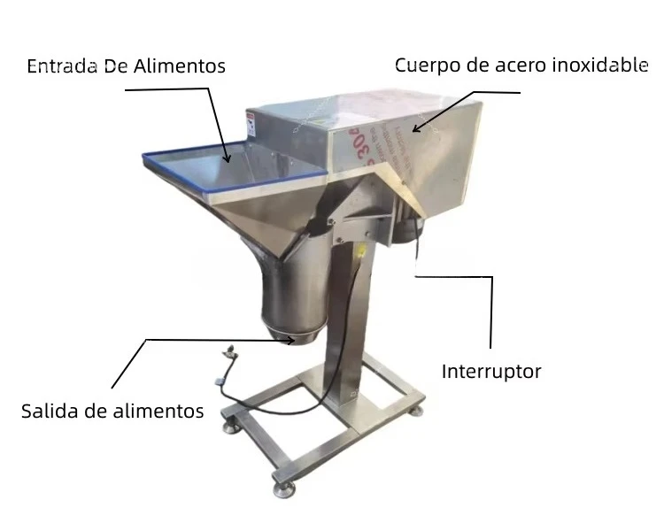 Molinillo de ajo de 500-800 kg/h, molinillo de patatas y jengibre, pimienta, salsa de tomate, hacer cebollas picadas
