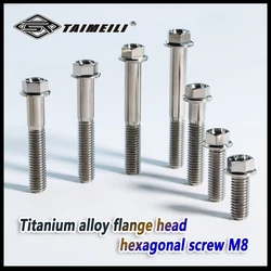 titanium screw flange head screwM8*15/20/25/30/35/40/45/50/55/60mm GR5 material