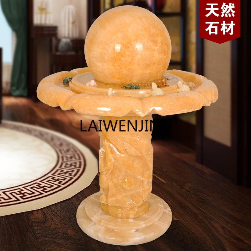 

SGF large rotating ball flowing water fountain courtyard floor ornament opening gift