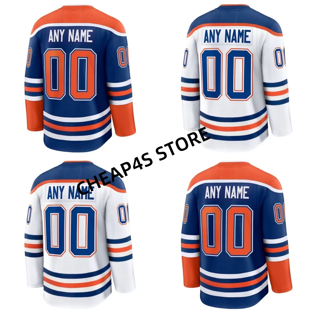 Wholesale Stitched Edmonton Hockey Jersey Men Youth Gretzky Draisaitl Ice Hockey Uniform