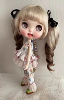 2025 2pcs kawaii style bear pattern Blythe Top/Pants 1/6 30cm(Fit for azone,Pullip,Ob22/24/26, Licca)