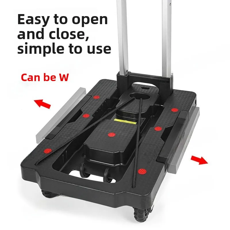 quiet-aluminum-alloy-folding-hand-pulled-cart-super-load-bearing-home-use-stacking-flatbed-wares-and-goods-transporting