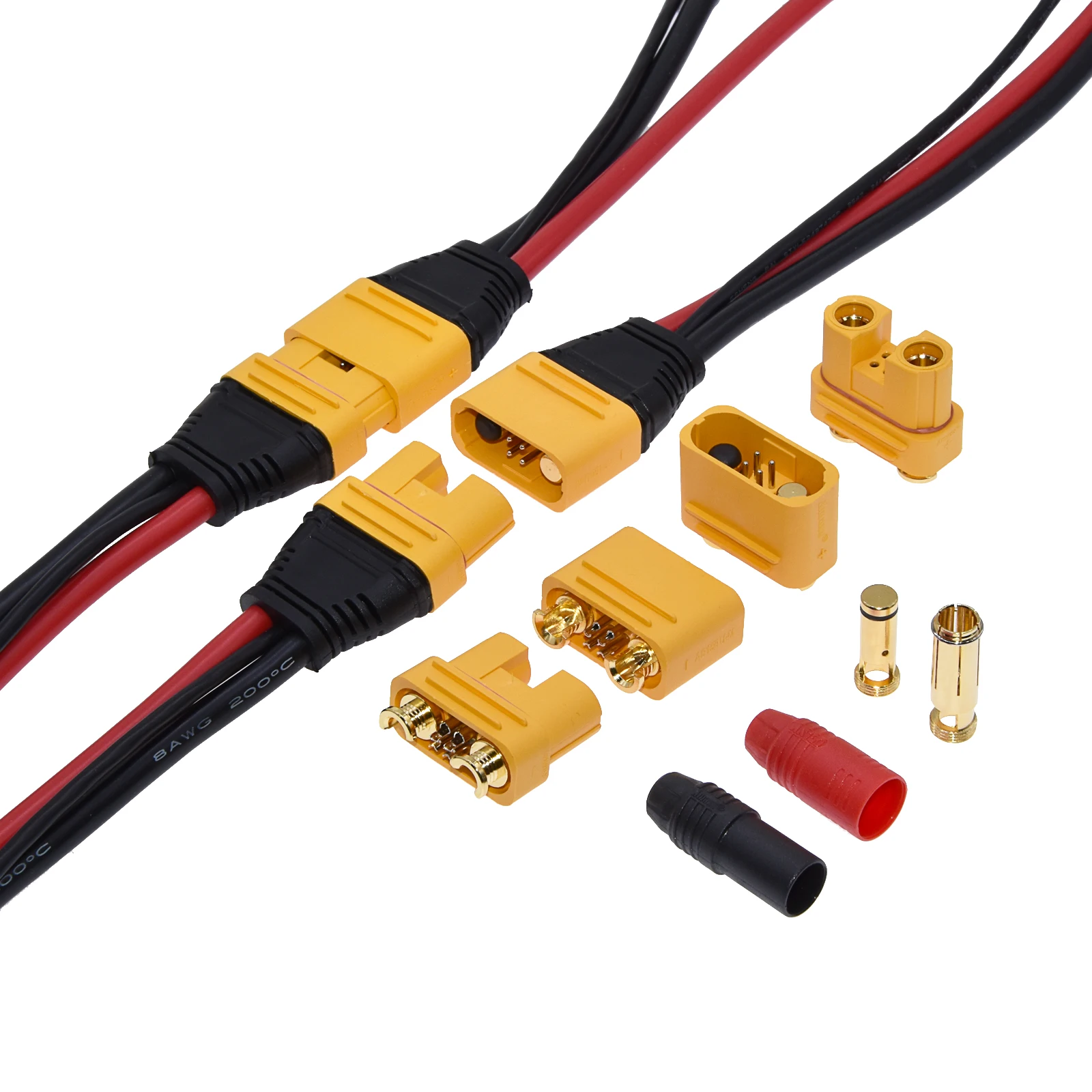 AS150U AS150 Male Female Anti Spark Connecto  AS150 with signal pin, anti spark connector, waterproof cable socket 35cm