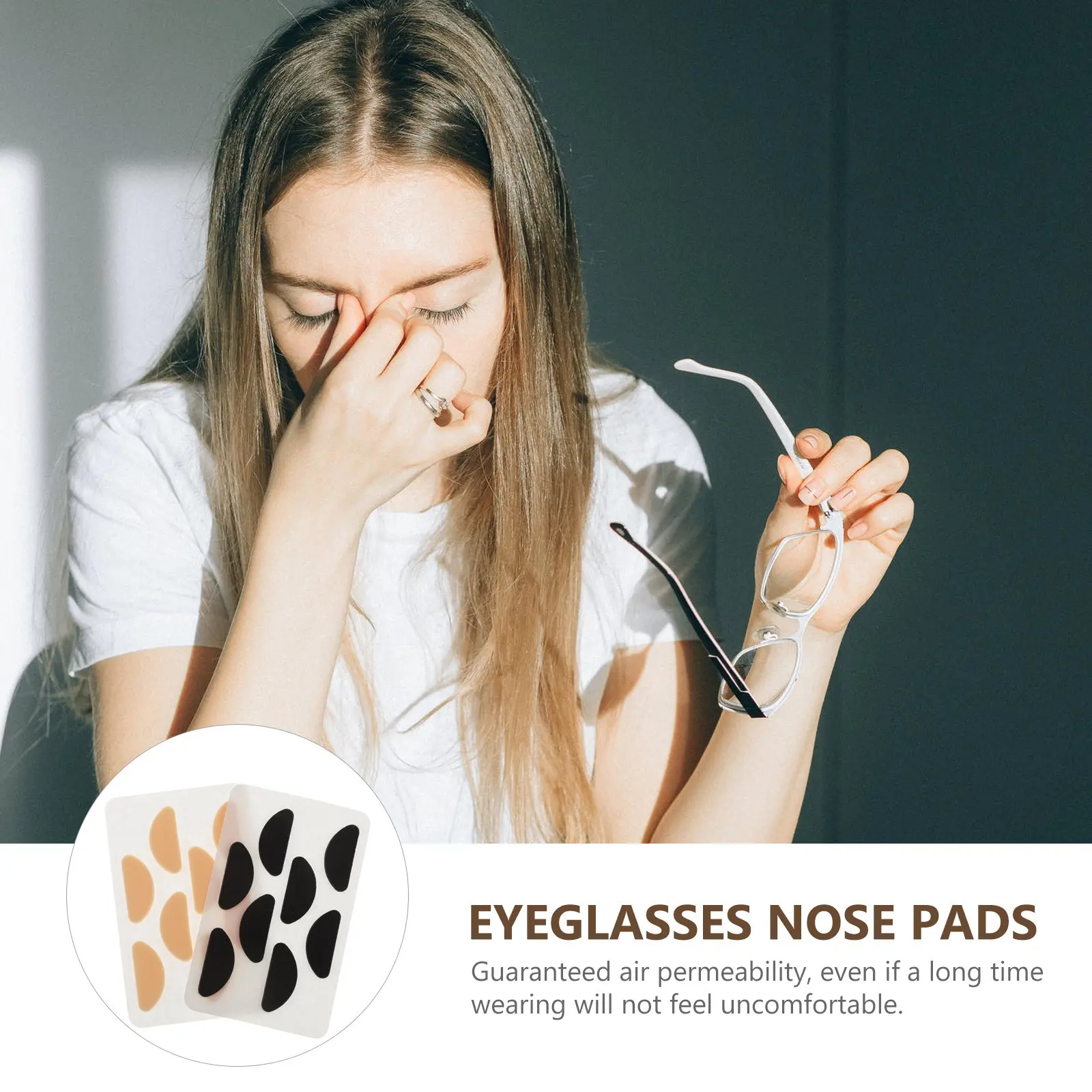 40Pairs Nose Pads Eyeglasses Nose Cushion Sponge Anti-Skid Glasses Accessories for Optical Plastic Metal Frames