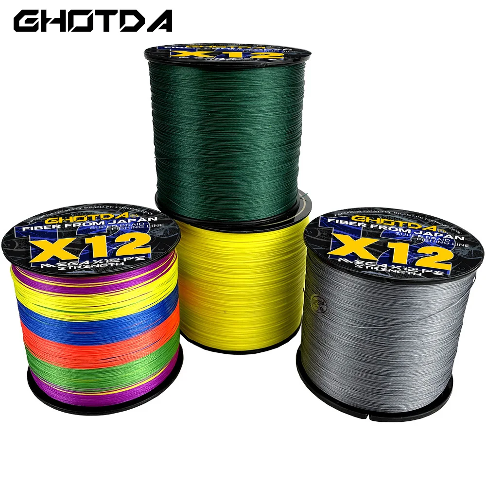 Hilo trenzado PE 12 hebras GHOTDA X12 – 20-120LB agua salada - imagen 2