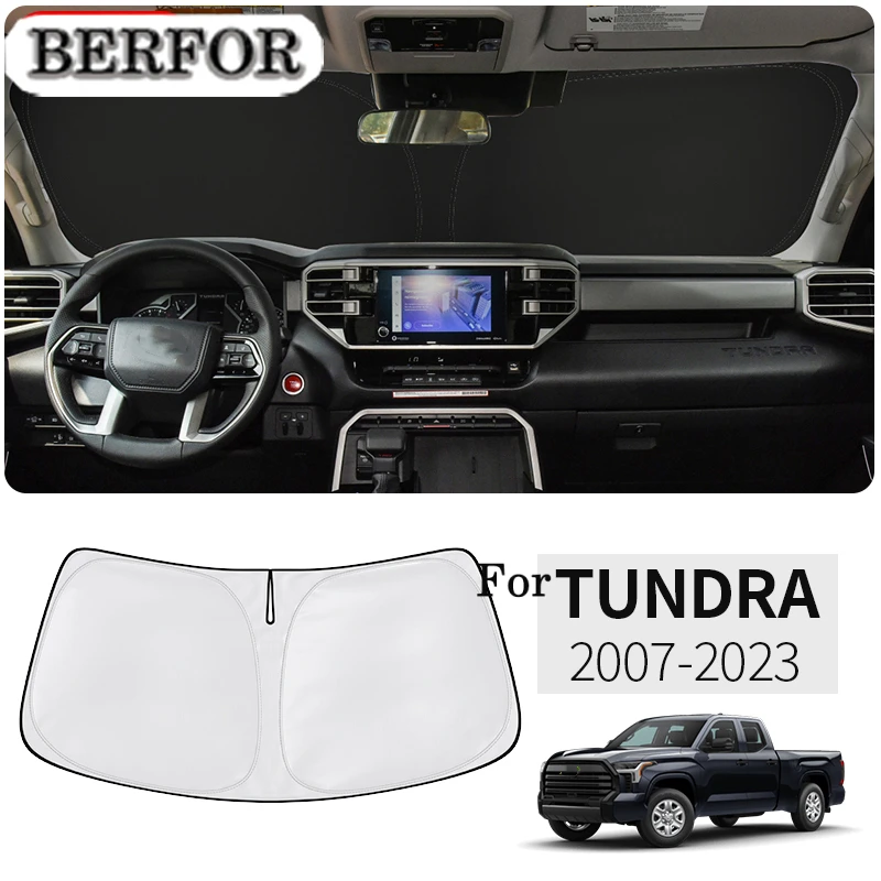 

For Toyota Tundra 2007-2023 Car Styling Nano-Insulat Windshield Sunshade Front Window Sun Shade Visor Auto Interior Accessories