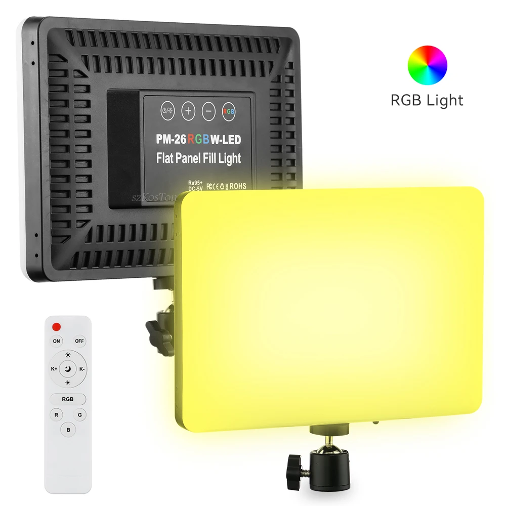 LED Photography Video Light Panel Lighting Photo Studio Lamp Kit For Shoot Live Streaming Youbube With Tripod Stand RGB Filters