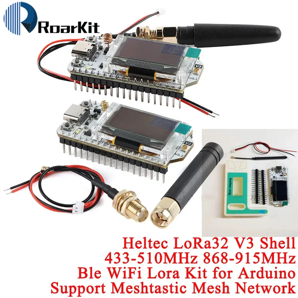 0,96-дюймовый OLED Wi-Fi BLE ESP32-S3 Lora 32 IOT Макетная плата Поддержка метеластичной сетки ESP32 SX1262 LoRa 868 МГц/915 МГц