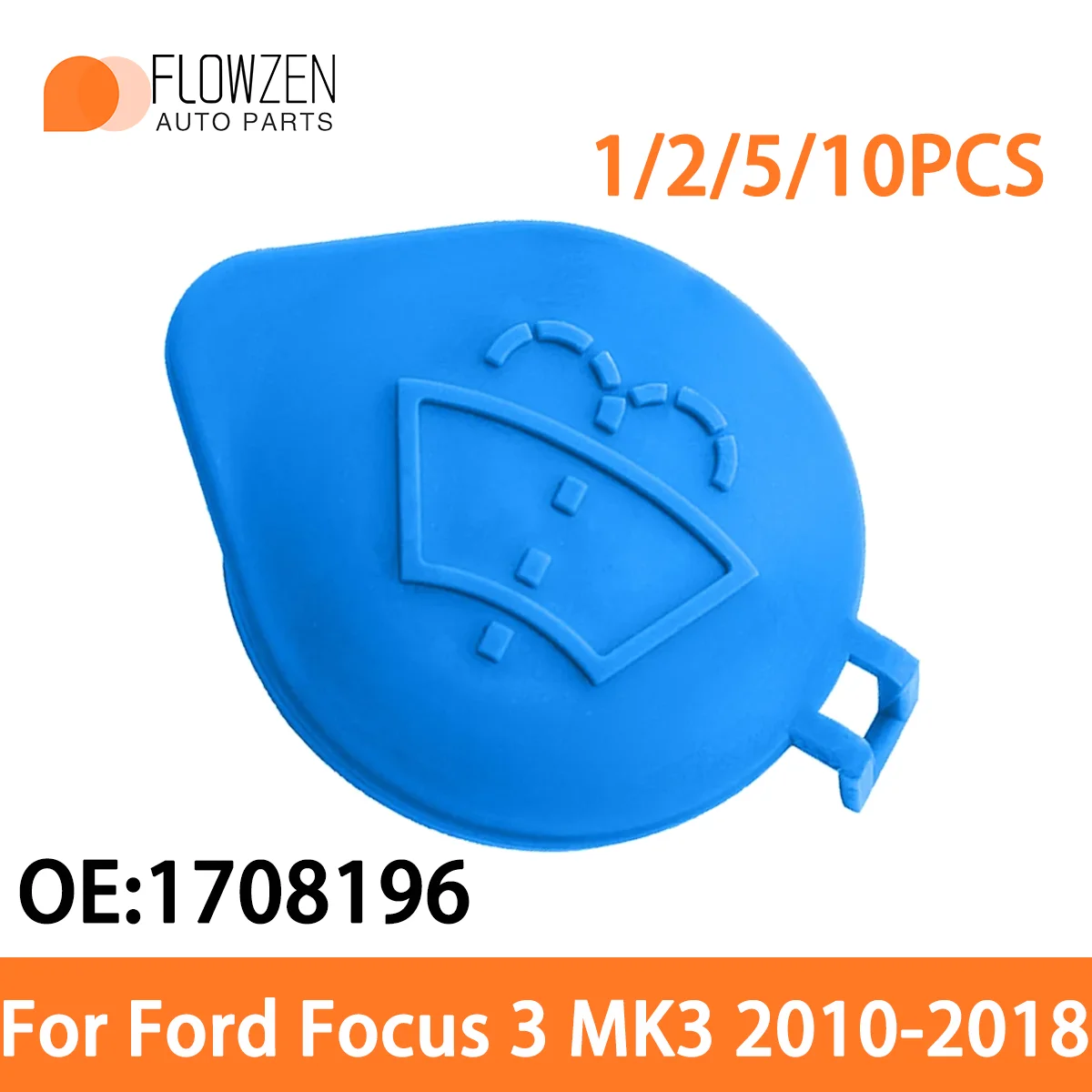 1/2/5/10PCS Car Windshield Wiper Cleaning Fluid Reservoir Cover Suitable OE 1708196﻿ For Ford Focus 3 MK3 2010-2018 Accessories