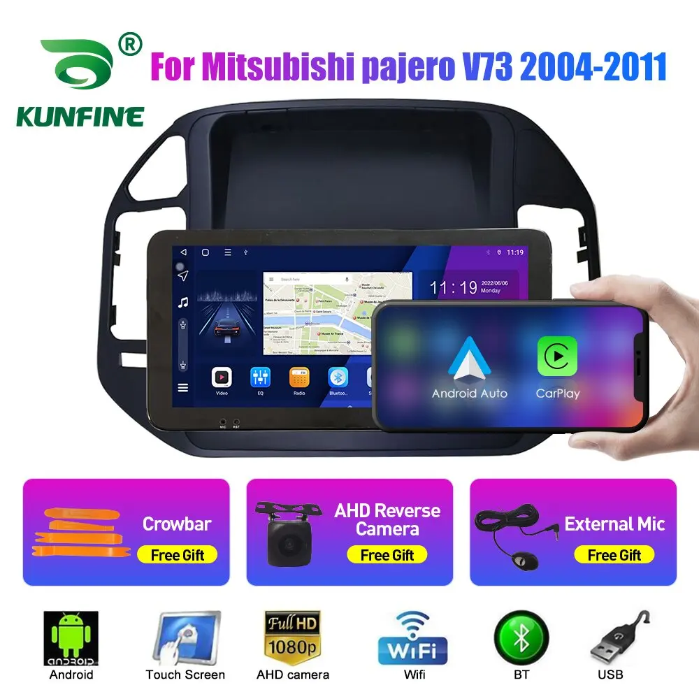 10.33 Inch Car Radio For Mitsubishi pajero V73 04-11 2Din Android Octa Core Car Stereo DVD GPS Navigation Player QLED