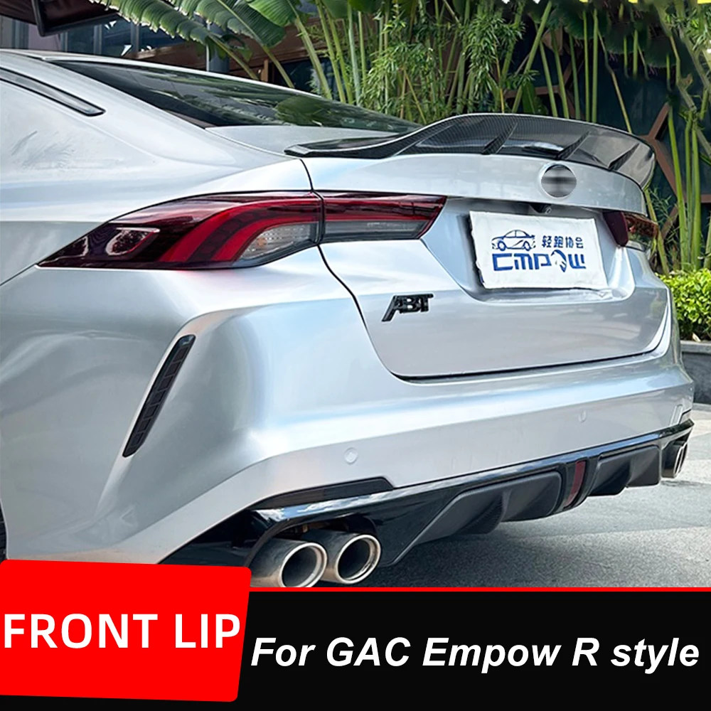 For GAC Empow R style Car Rear Trunk Lid Duck Lip Body Kit Spoiler Wings Styling Carbon Black Tuning Exterior Accessories Parts