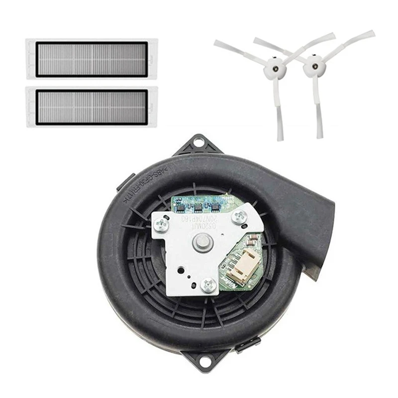 

A24F-для XIAOMI Mi Robot SDJQR01RR Mijia 1S Roborock S50 S51 S52 S55, вентиляторный двигатель + фильтр + боковая щетка, вакуумные детали