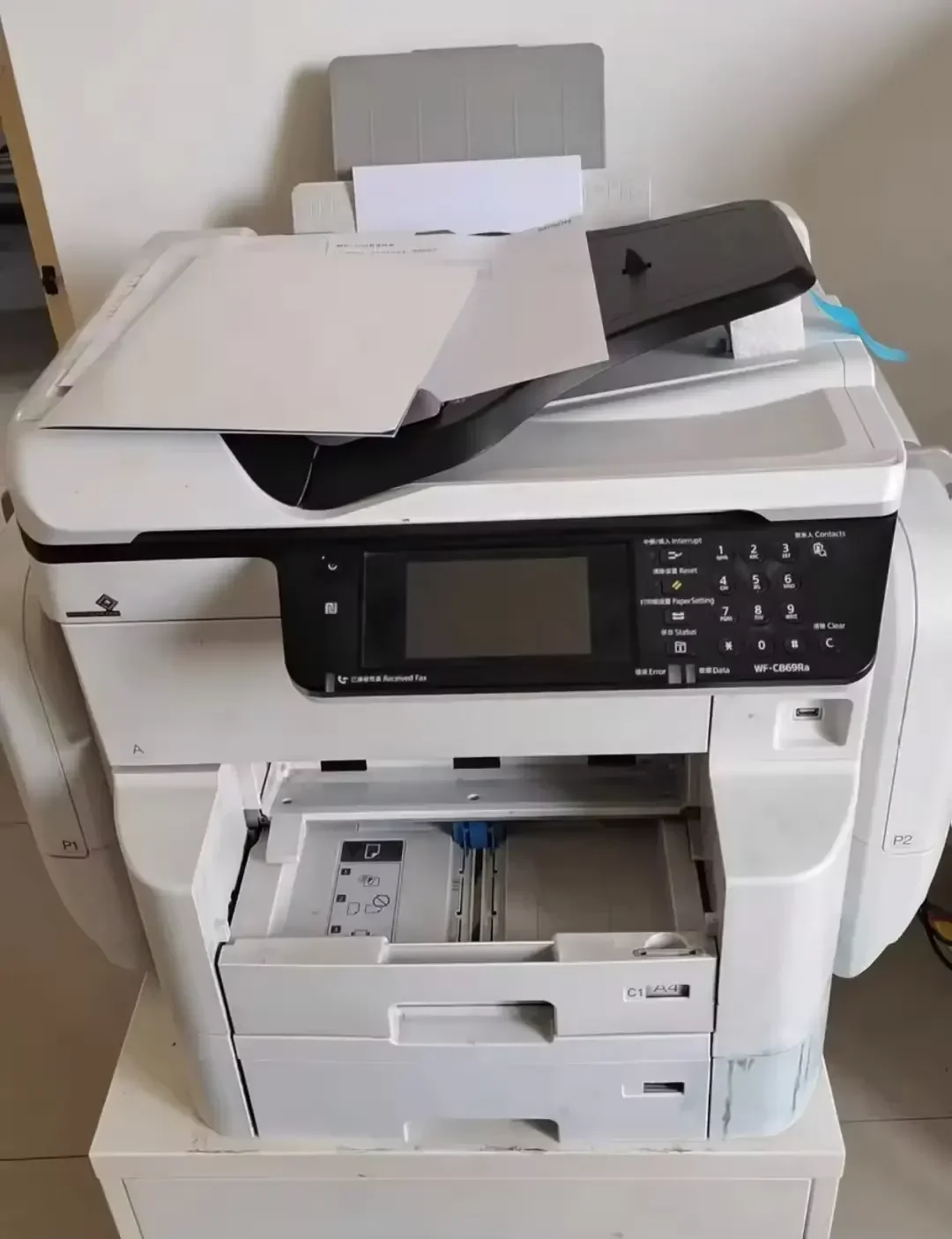 Drukarka wielkoformatowa A3 bezprzewodowa atramentowa kolorowa kopiarka skaner zintegrowana do dużych biur komercyjnych E PSON WF-C878Ra