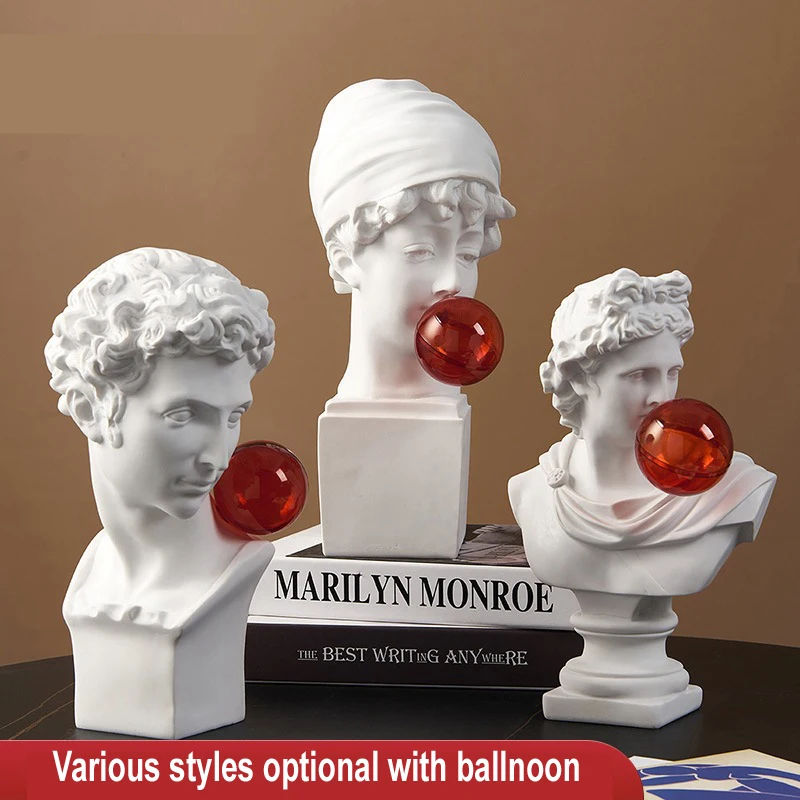 

High Quality Modern David Statue Greek Girl Art Sculpture Decorative Statues Heads Busts Crafts