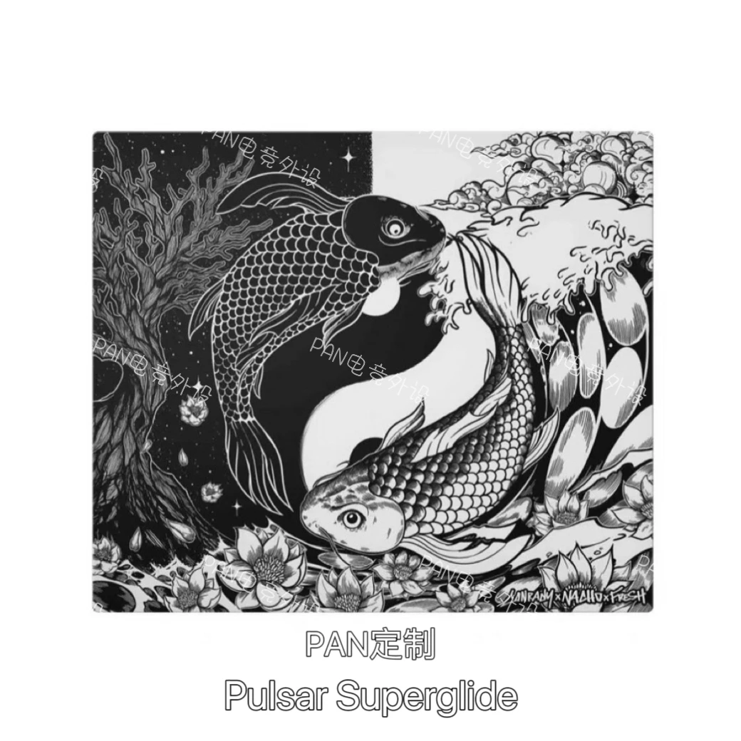 Pulsar Superglide Pisces Limited edition e-sports tempered glass mouse pad 490x430mm（copy)