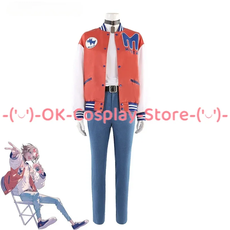 

Vtuber Luxiem Mysta Rias Cosplay Costume Fancy Yutuber Baseball Suit Coat Shirt Pants Halloween Uniforms Custom Made