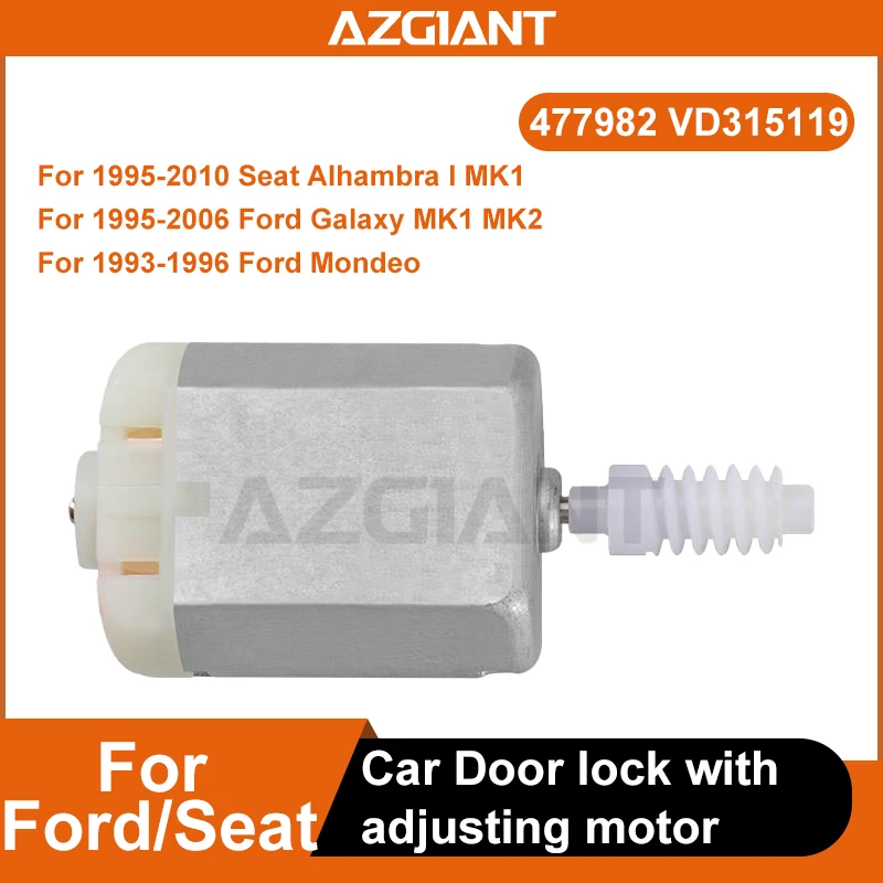 Actuador de cerradura de puerta de coche, motor pequeño 477982 VD315119, Kit de reparación para Ford Galaxy MK1 MK2/Mondeo Seat Alhambra MK1, piezas interiores