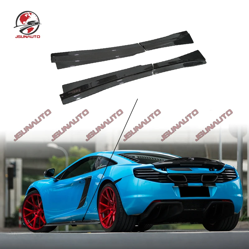 

Carbon Fiber Side Skirts For Mclaren MP4 12C 650S RZ Style Bodykit Side Panels Lip For 2011-2014 McLaren Carbon Fiber Side Lip