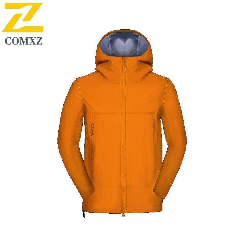 سترة رجالي COMXZ ماركة فاخرة بغطاء للرأس للمغامرة الخارجية ملابس خارجية مقاومة للرياح نمط يومي سترة واقية جديدة للخريف خفيفة الوزن #3