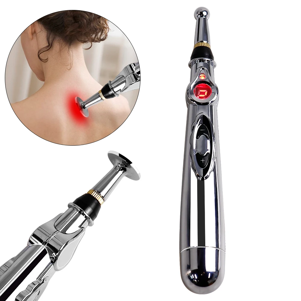 

TENS Acupuncture Pen Electric Muscle Stimulator Therapy Machine Laser Meridian Energy Face Point Massage Pain Relief Equipment