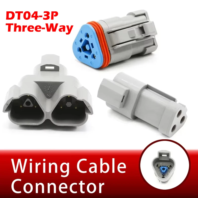 

Deutsch 3 Pin Auto Waterproof Connector AT04-3P-RJ120 DT04-3P-P006 DT06-3S-P006 J1939 DT06-3S DT04-3P With 120 Ohm Resistance