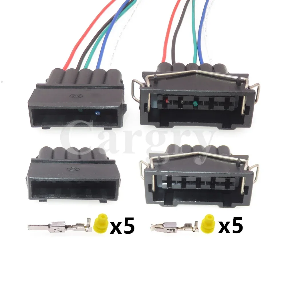 1 Set 5P 357972755 357972765 automatique prises étanches voiture connecteur de boîtier en plastique pour VW 357 972 755