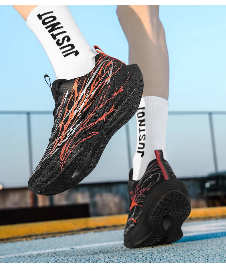Herren-Marathon-Laufschuhe, Damen-Laufschuhe mit Carbonfaserplatte, Laufschuhe mit Carbonfaserplatte und Luftpolsterung, atmungsaktiv und leicht. – Detail 15