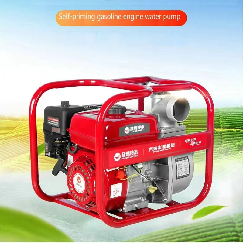 

Самовсасывающий насос с двигателем внутреннего сгорания, сельскохозяйственная ирригационная машина, пожарный бустерный насос, полив сада, высокое давление