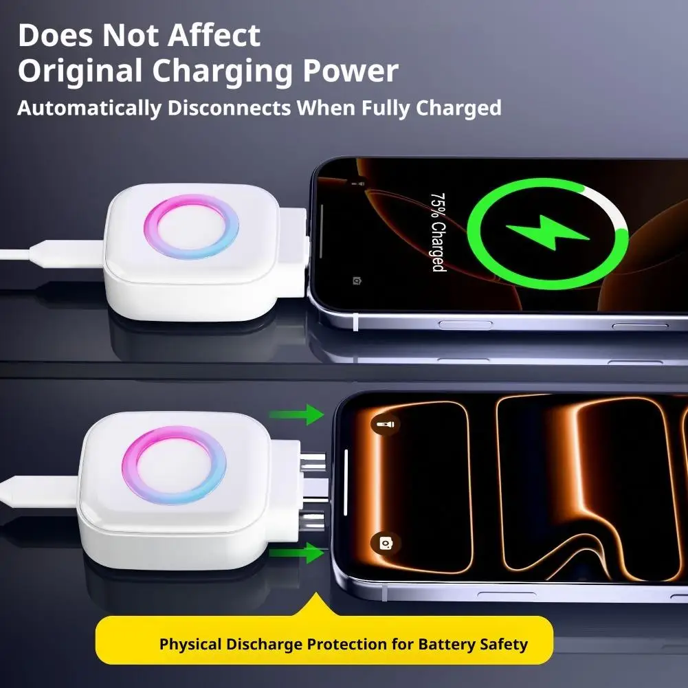 140W Type-C Fast Charging Adapter Automatic Power Off Anti Overcharge Protection Full Charge Separator  Safe Charging Device
