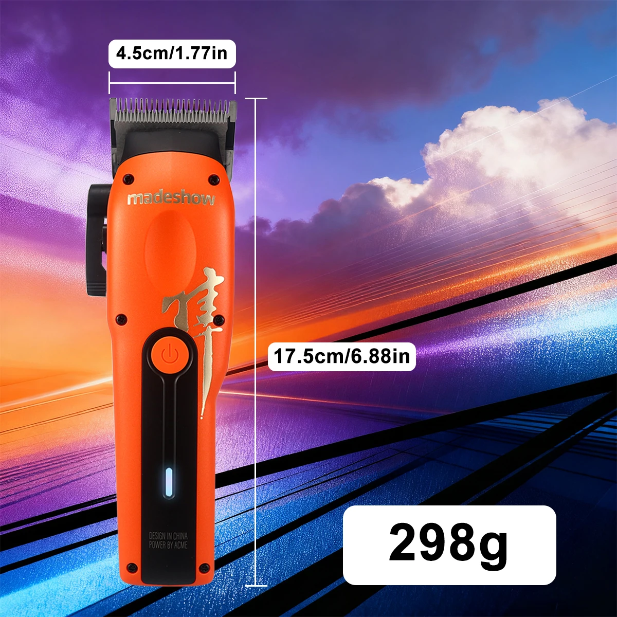 Мужская машинка для стрижки волос MADESHOW M15, лезвие DLC, 6800 об/мин, 6,5 Вт, низкий уровень шума для использования в салоне, профессиональная машинка для стрижки волос, машина для стрижки волос