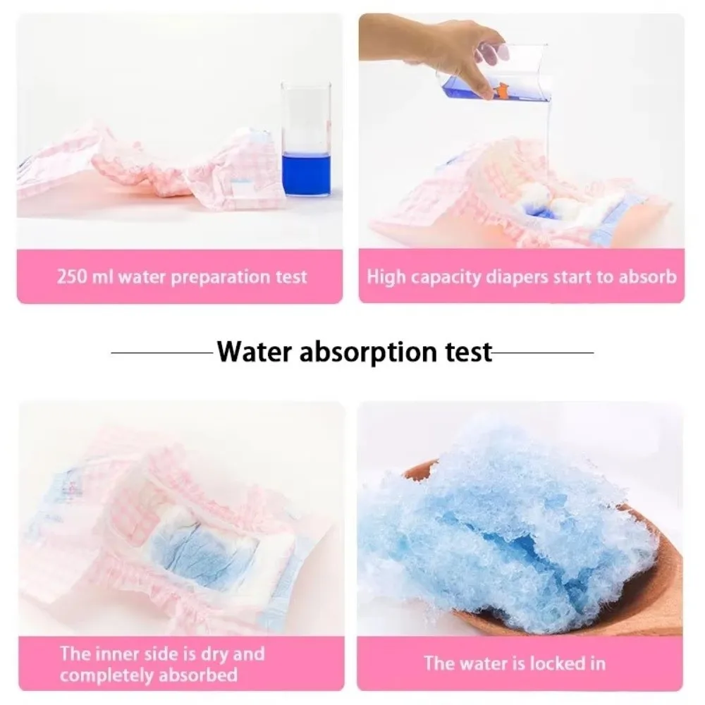 

10PCS New Super Absorption Disposable Dog Diapers Leakproof Breathable Pet Nappies Pants Female Male Physiological Puppy Short