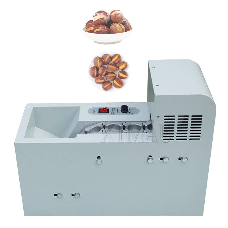 Небольшая коммерческая машина для открывания рта каштана, автоматическая машина для нарезки каштана, машина для открывания каштанов