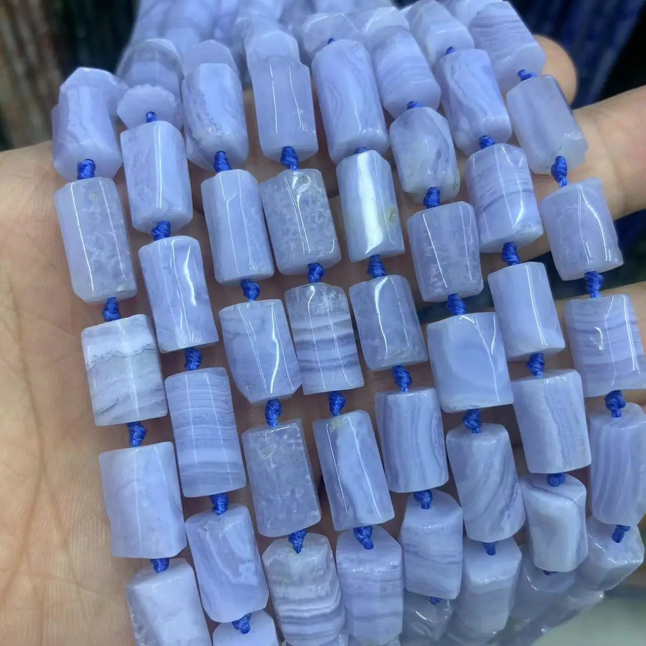 Natural Amzonite Strawberry Quartz Black Tourmaline Sodalite Howlite Selenite Blue Chalcedony Stone Beads For Jewelry Making