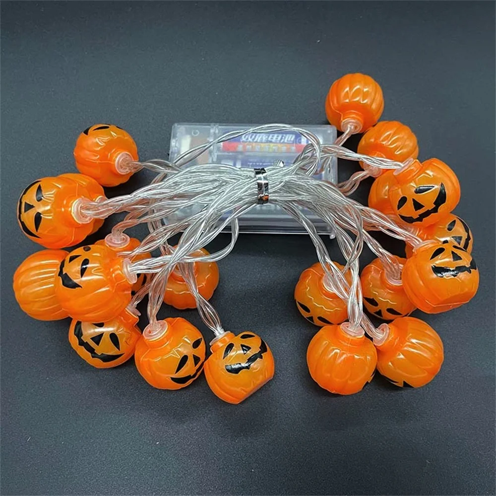 10/20/40 LEDs Pumpkin Maple Leaf String Lights Battery Control 3D Pumpkin Lamp Thanksgiving Fall Garden Party Decoration