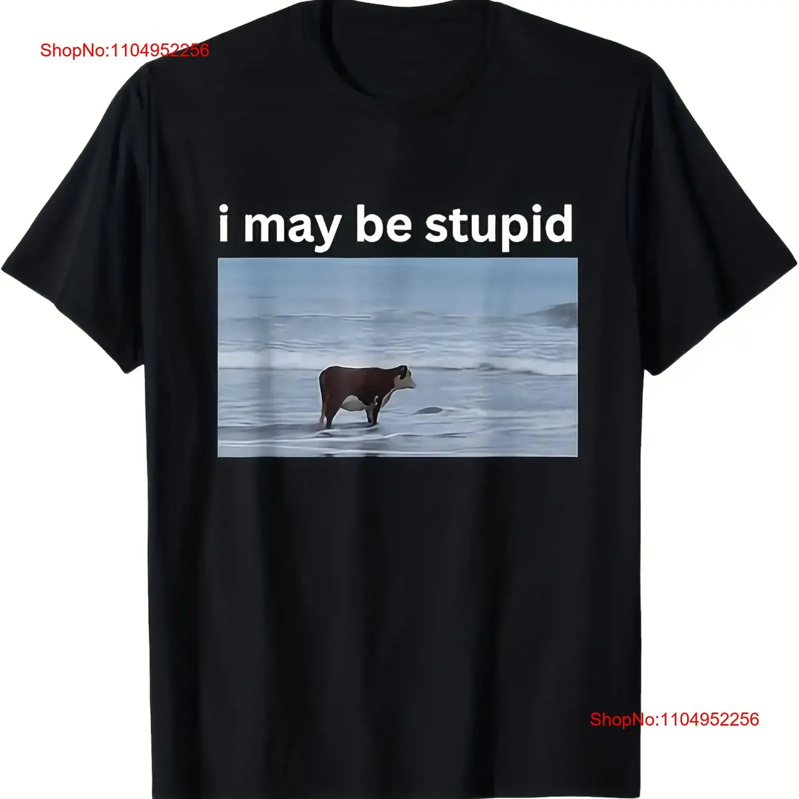 Camiseta divertida con temática de meme irónico, tendencia de vaca, 100 cott, vintage, lavada, elegante, informal, con gráfico, ropa de calle Unisex
