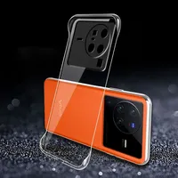 Transparent PC Hard Phone Case For Vivo X80 X50 X60 X70 Pro Plus X51 5G X Note Cover Frameless Thin Case For Vivo iQOO 7 8 9 Pro
