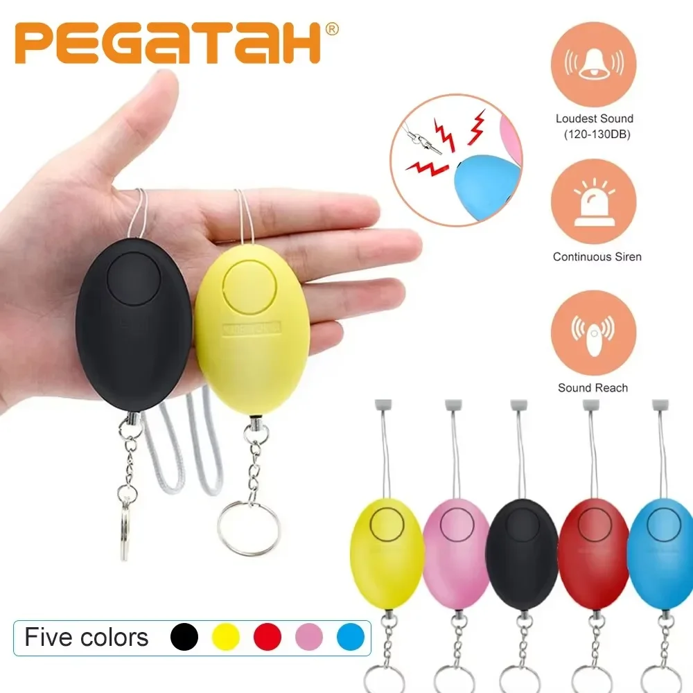 

120dB Safe Sound Alarm Self-defense Keychain Emergency Attack Anti-rape Keyring Protect Alert Personal Safety Alarm Keychain