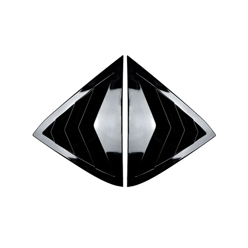 

QB-Car Rear Window Louvers Shutters Blinds Cover Trim For Ford Fiesta MK7 7.5 2008-2017 Car Accessories