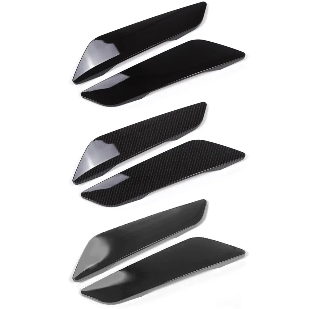2PCS Shark Gill Fender Vent 3D Decor Stickers Fit BMW G30 5 Series 17-21 Exterior Trim Parts