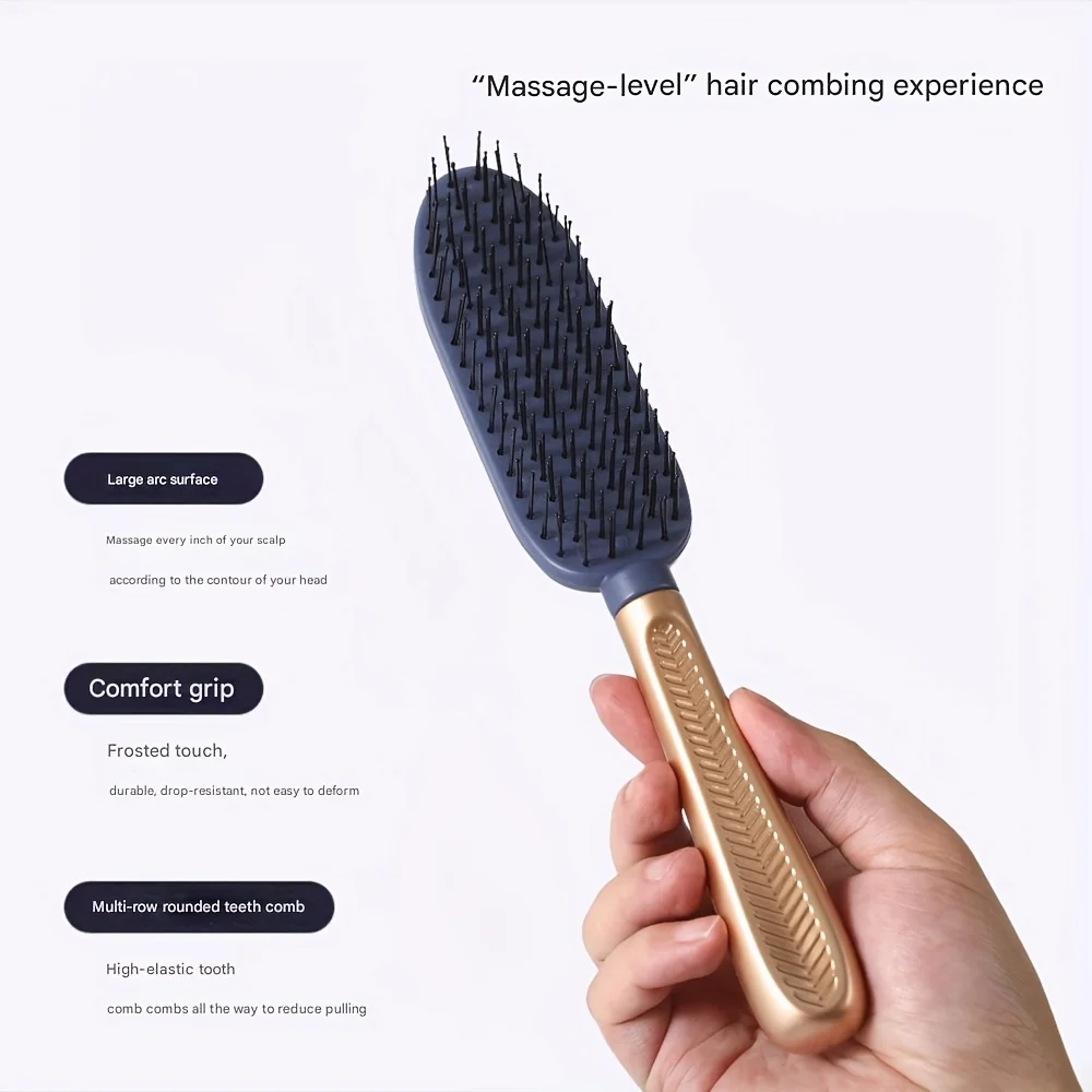 High and low pin hair comb wet and dry dual-use comb healthy scalp massage home comb hair detangling anti-static fluffy comb
