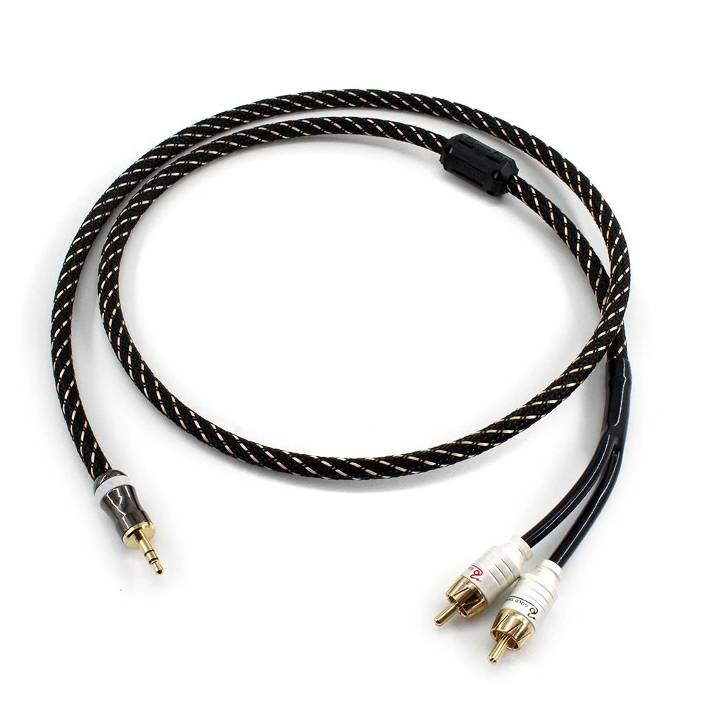 canare L-4E6S HiFi cable audio RCA cable Audio signal wire plug 3.5mm aux plug convert 2 RCA plug