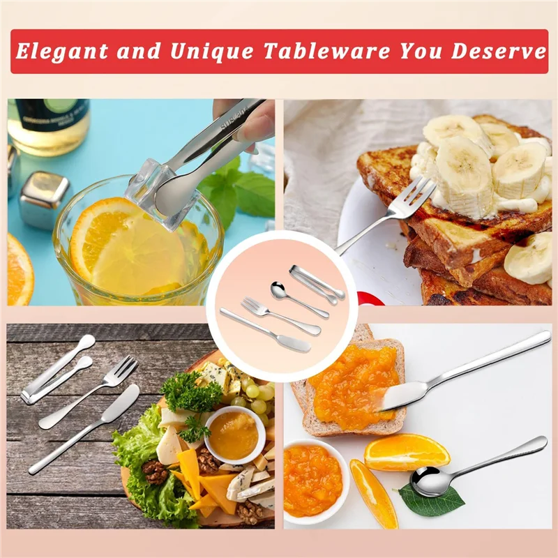Набор ножей для разбрасывания сыра и масла, 16 предметов, аксессуары для мясных изделий, ножи для масла из нержавеющей стали, сервировочные щипцы (серебро)