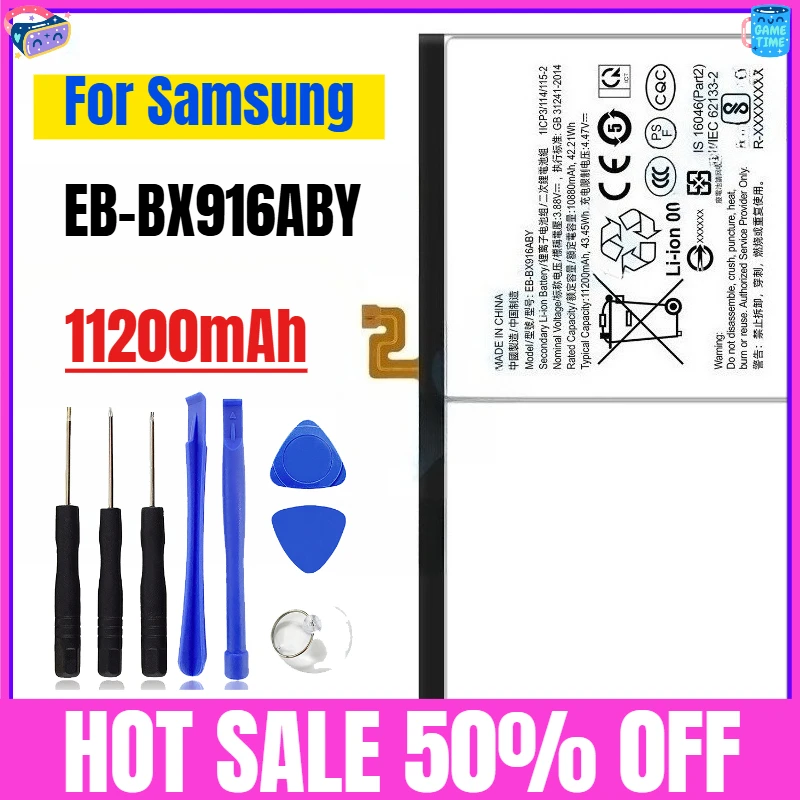 

11200mAh EB-BX916ABY for Samsung Tab S9 Ultra 14.6(2023)/X910 Replacement Tablet Battery