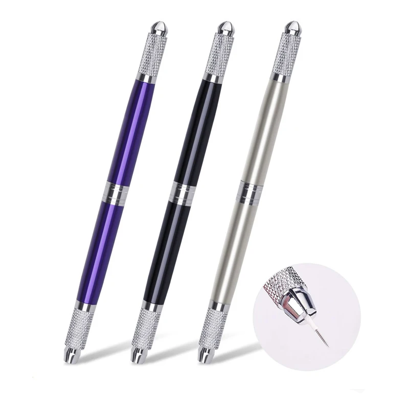 3in1 Manual Eyebrow Permanent Makeup Pen Tattoo Machine Microblading Munsu Tebori Pen