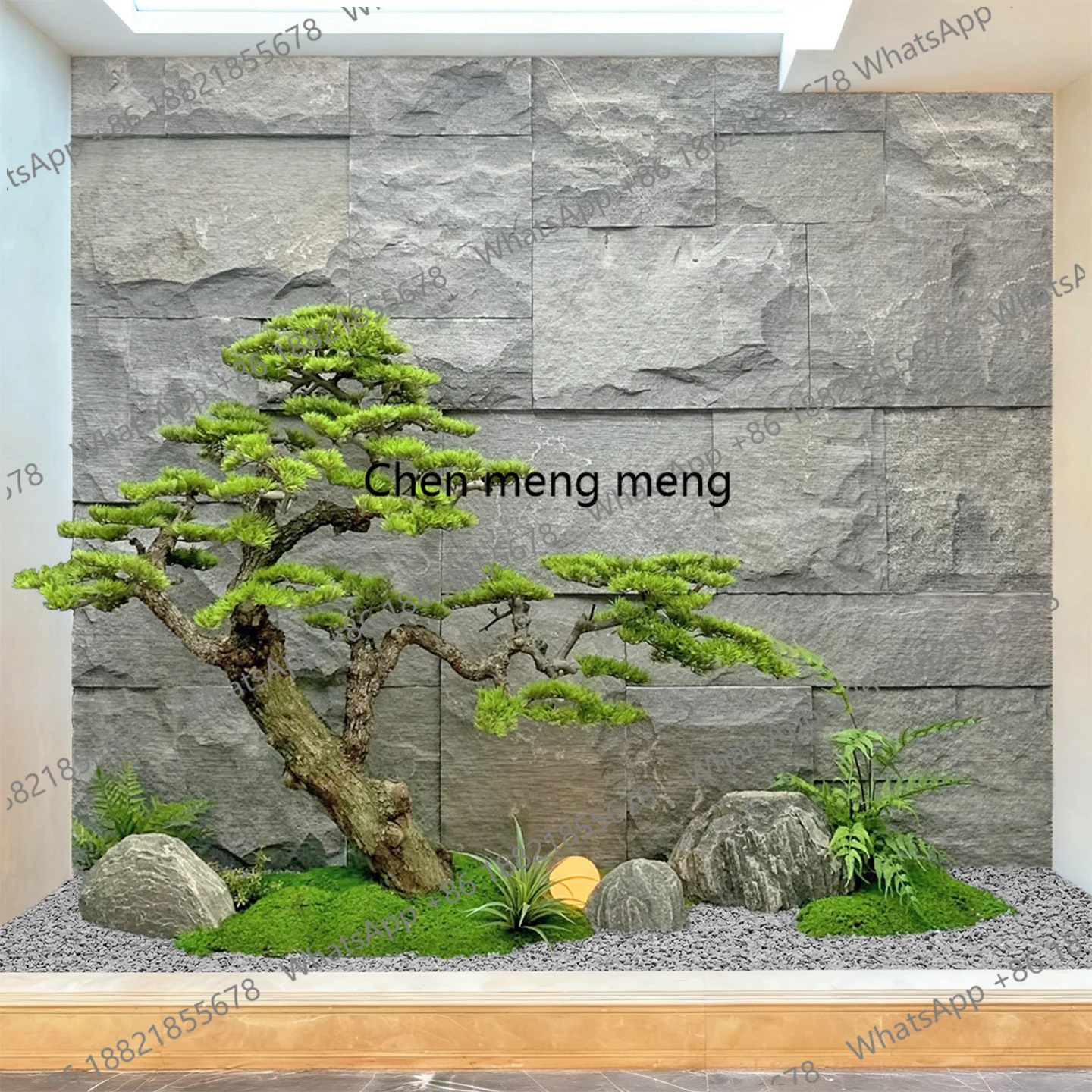 green plant welcome pine black pine modeling fake tree shopping mall villa restaurant decoration under the stairs landscaping