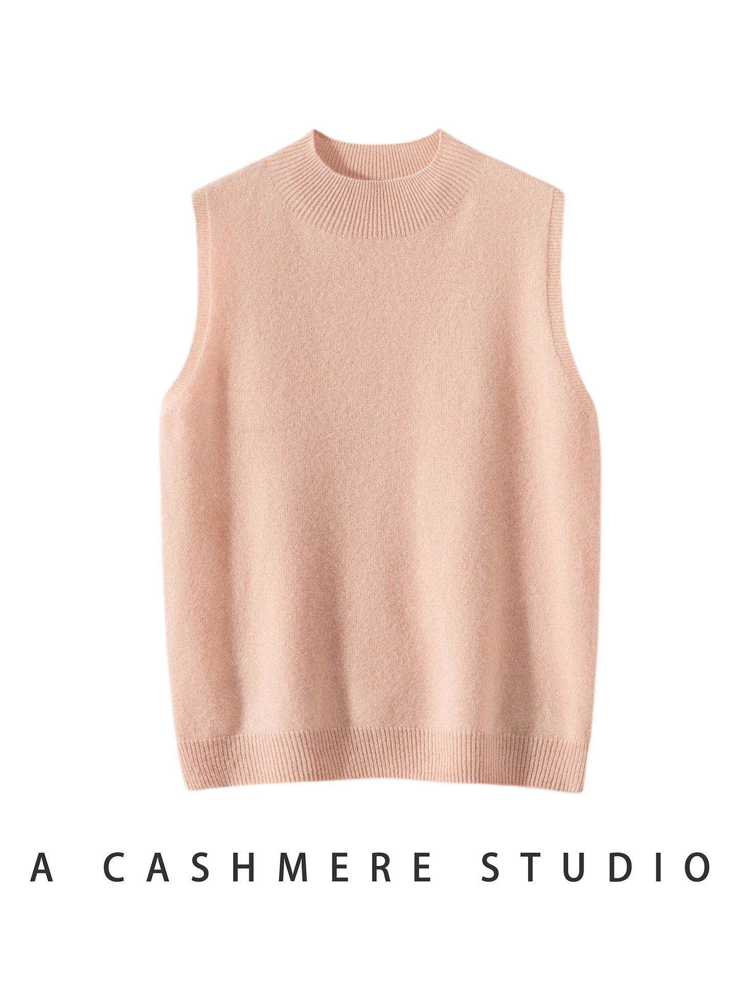 

00 Pure Camere Knitted Vest round Ne Svel Commute Versatile Layering Women's Faion Soft Warm Regular Fit C...