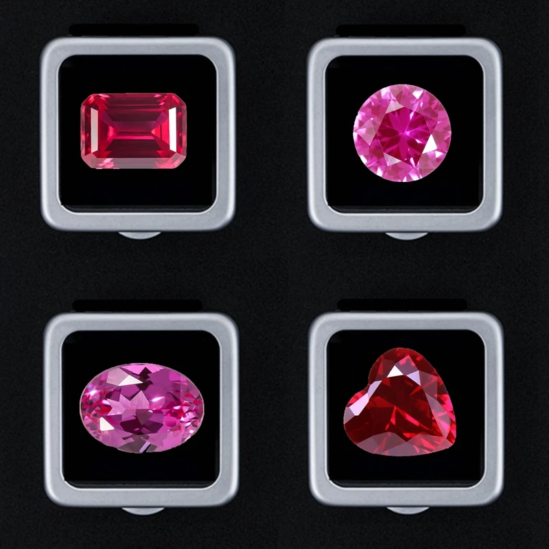 

Wholesale Box Ruby Blood-red Ruby Mohs Hardness Gem Top Quality Stones for DIY Jewelry Making/Gem Collection