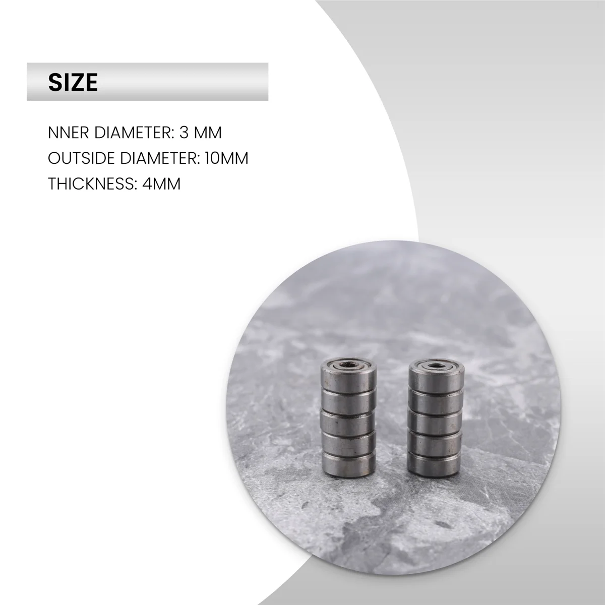 BAAA-10 шт. миниатюрные радиальные шарикоподшипники 623ZZ 3x10x4 мм для радиоуправляемого автомобиля Practico